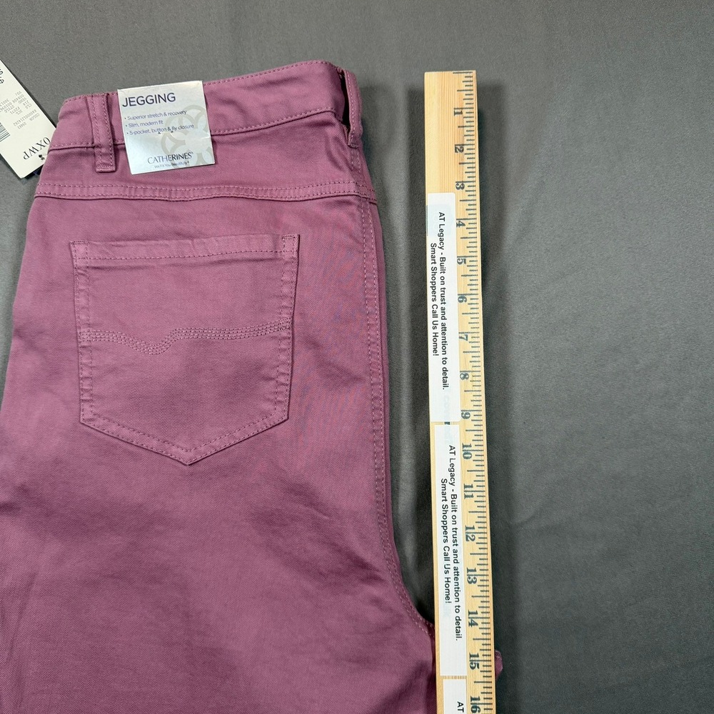 Catherines Jegging Womens 14/16WP Pink Petite Stretch Slim Fit Casual Pants - Picture 12 of 16